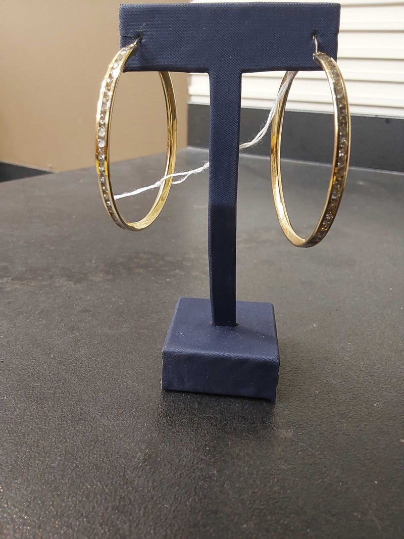 Bangle Earring Yellow Gold 10k (.417) 8.2 grams