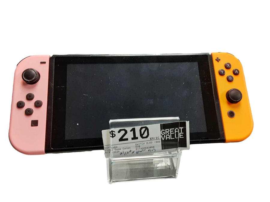 Nintendo Switch Oled (64gb) 64 Gb Orange Video Game Console