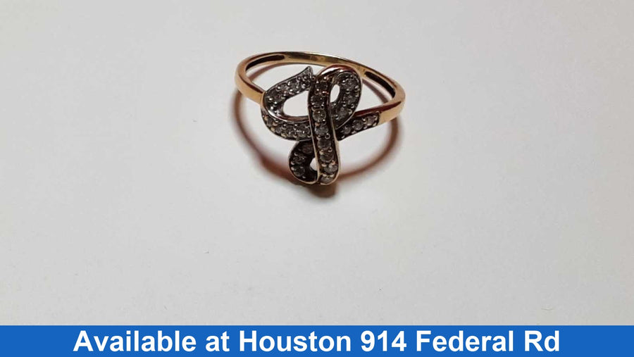 Women's Ring - Yellow Gold 10k (.417) 3.4 grams Size 11