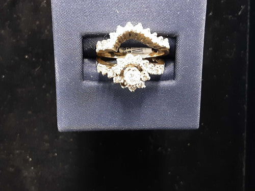 Ring - Engagement Set - Yellow Gold 14k (.585) 6.4 grams Size 6.5