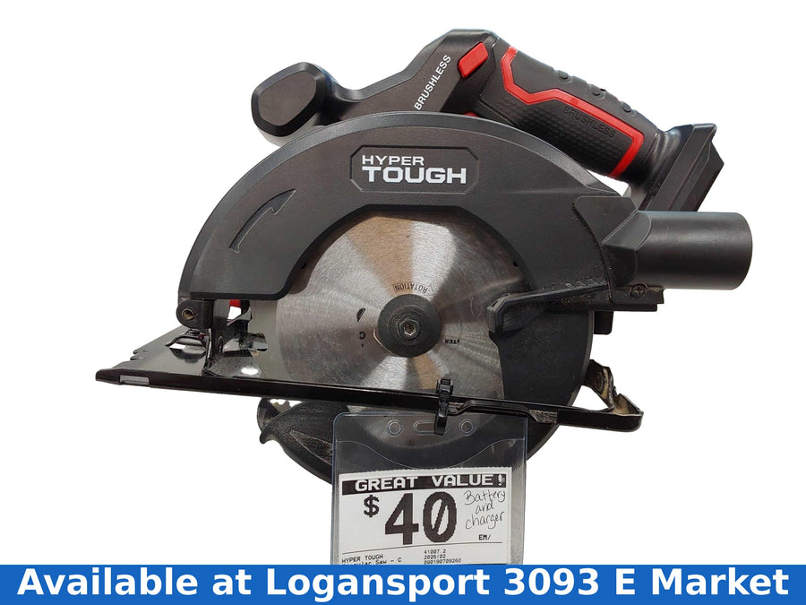 Hyper Tough 41007.2 Black Cordless Circular Saw