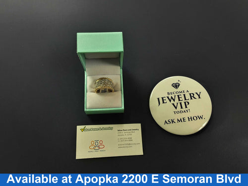 Women's Ring - Yellow Gold 14k (.585) 9 grams Size 8