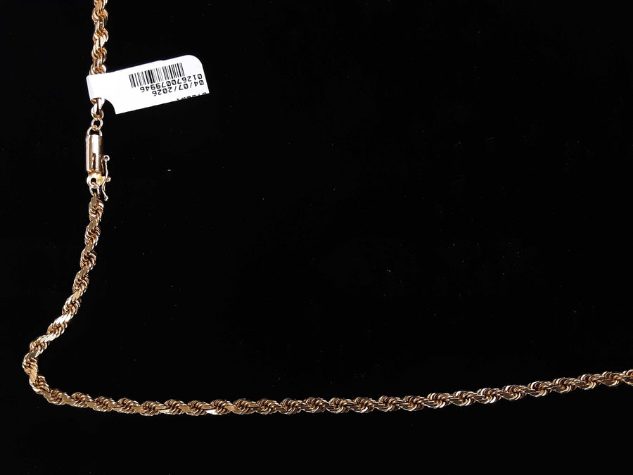 Rope Chain - Yellow Gold 14k (.585) 25 grams 22 inch