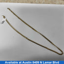 Cuban Link Chain - Yellow Gold 10k (.417) 17.4 grams 22 inch