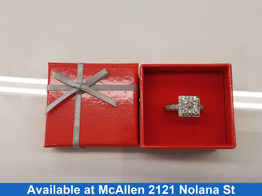 Women's Ring - White Gold 14k (.585) 6 grams Size 20