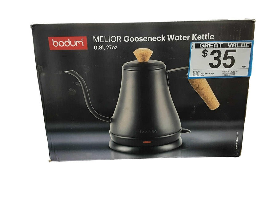 Bodum Gooseneck Water Kettle Black Small Kitchen Appliance