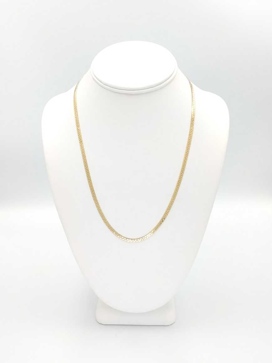 Herringbone Chain - Yellow Gold 14k (.585) 9.8 grams 20 inch