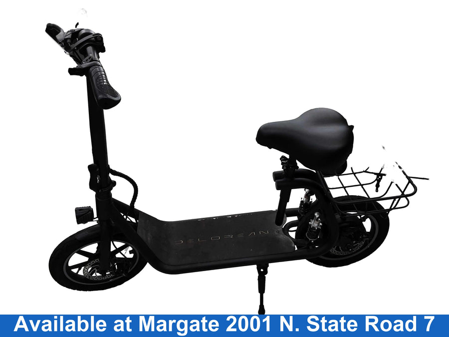 Delorean Black Kick Scooter