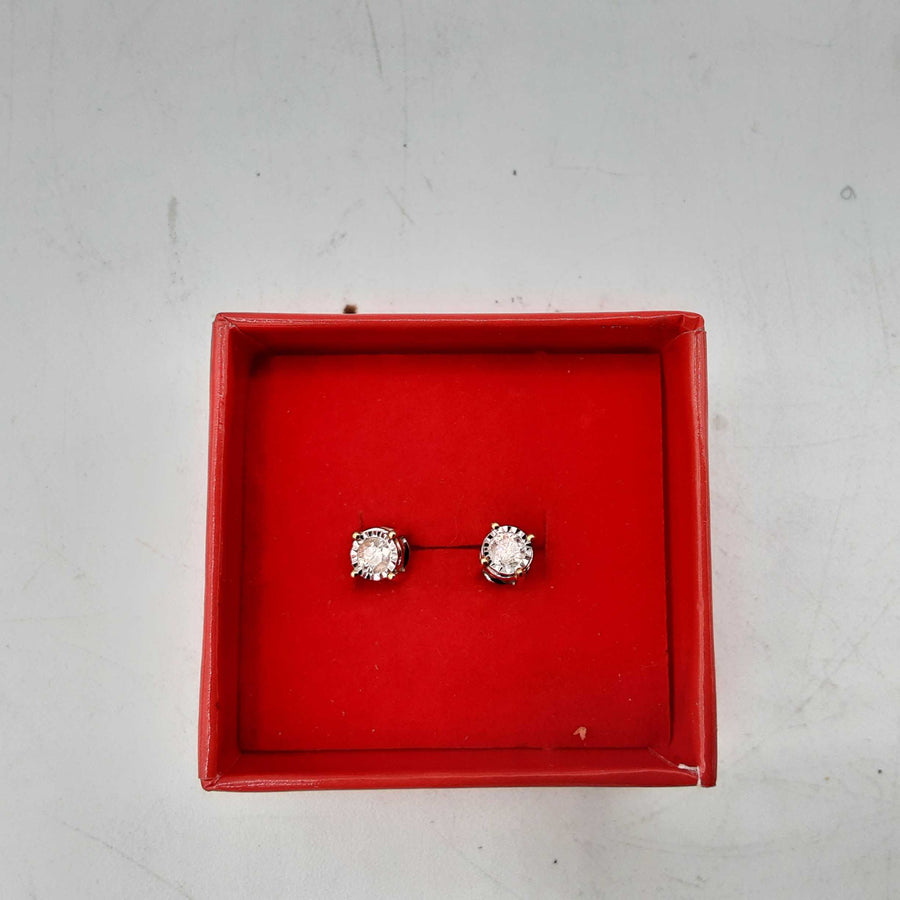 Double Stud Earring - Yellow Gold 14k (.585) 1.7 grams