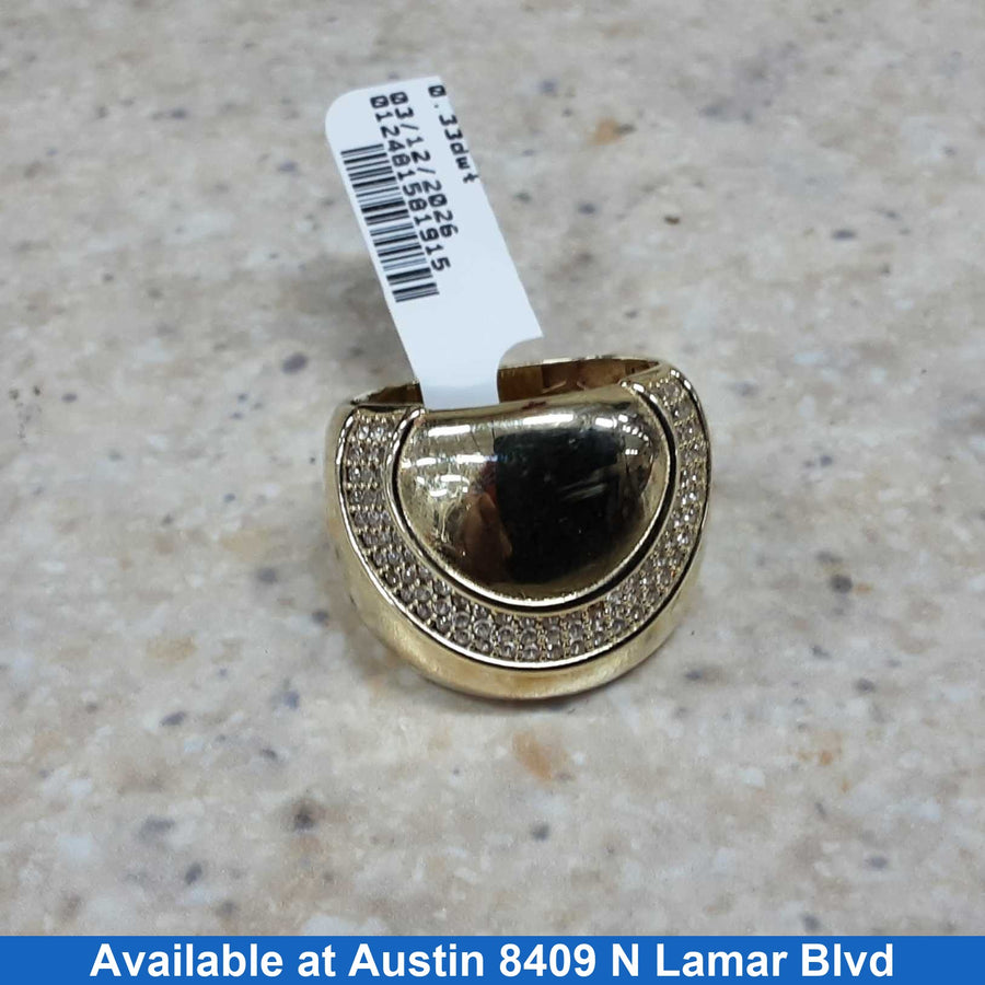Women's Ring - Yellow Gold 10k (.417) 5 grams Size 9