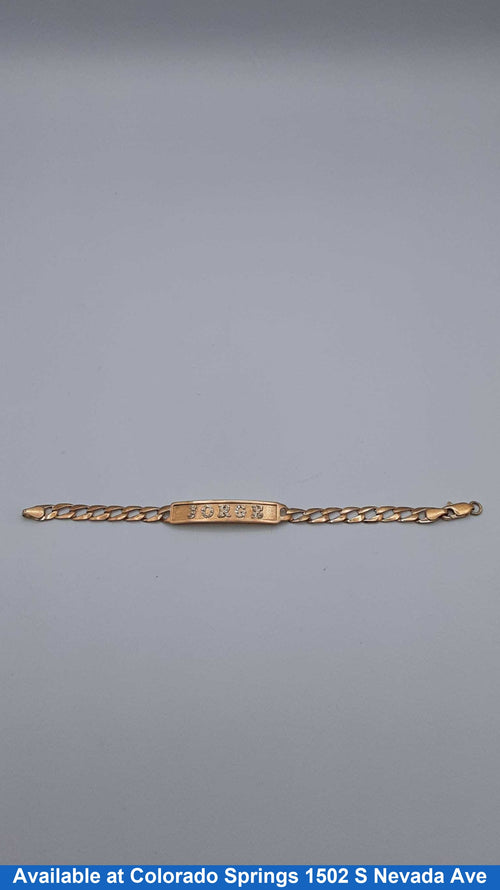 ID Bracelet - Yellow Gold 14k (.585) 6 grams 55 inch