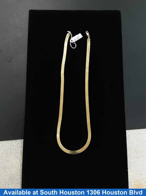 Herringbone Chain - Yellow Gold 10k (.417) 10.8 grams 20 inch