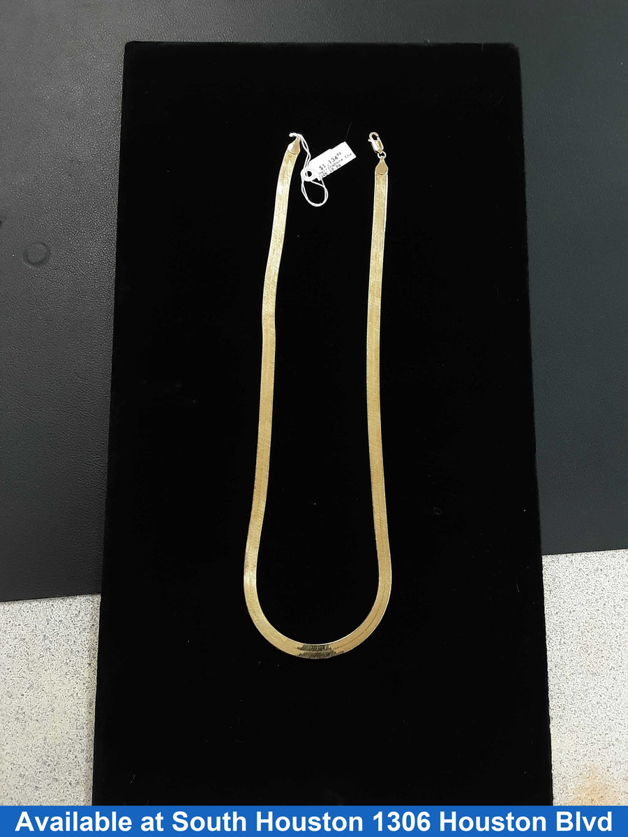 Herringbone Chain - Yellow Gold 10k (.417) 10.8 grams 20 inch