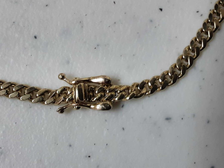 Cuban Link Chain - Yellow Gold 10k (.417) 13.9 grams 22 inch