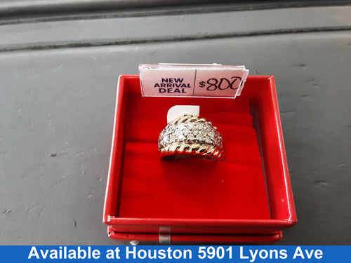 Women's Ring - Yellow Gold 14k (.585) 5.5 grams Size 5.5