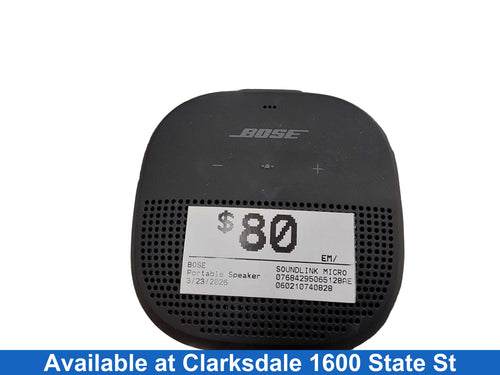 Bose Soundlink Micro Black Portable Speaker