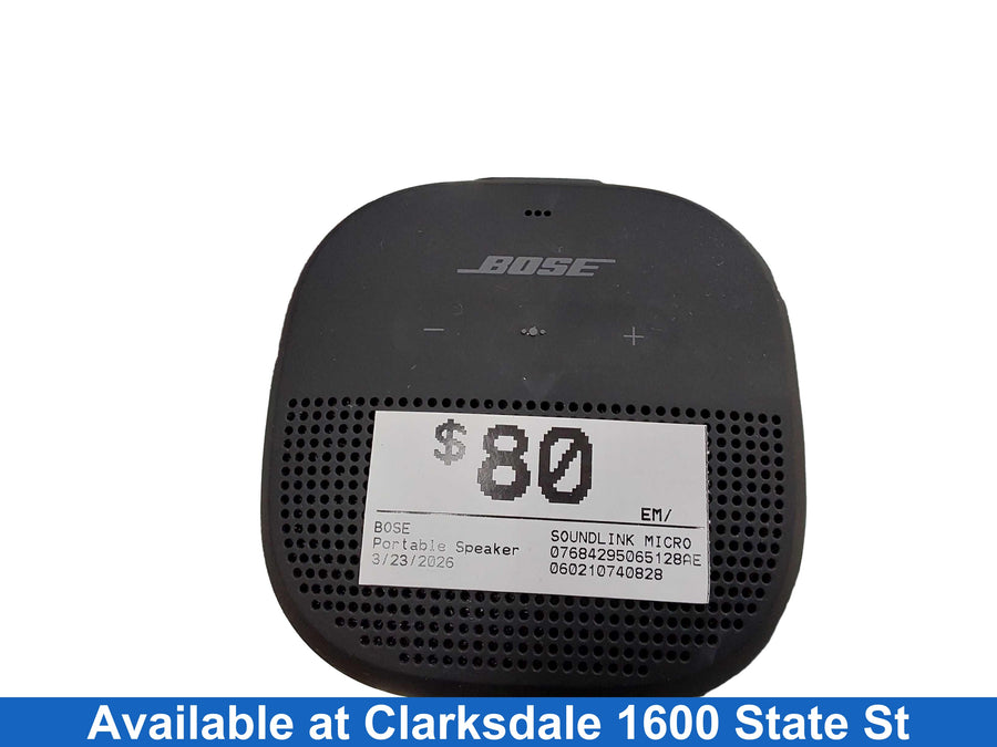 Bose Soundlink Micro Black Portable Speaker