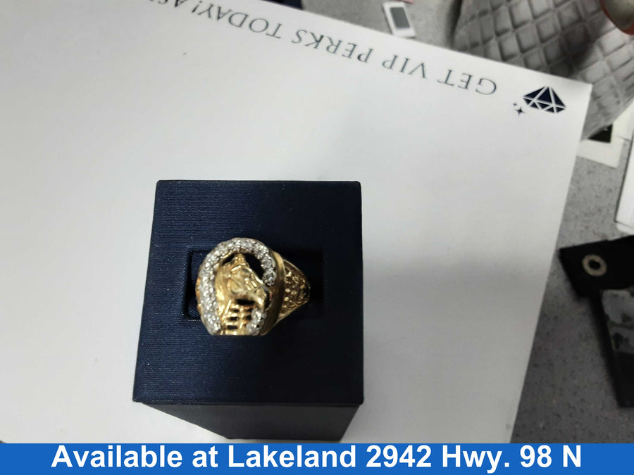 Women's Ring - Yellow Gold 14k (.585) 7.3 grams Size 9