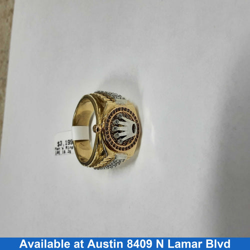 Men's Ring - Yellow Gold 18k (.750) 16.2 grams Size 9.5