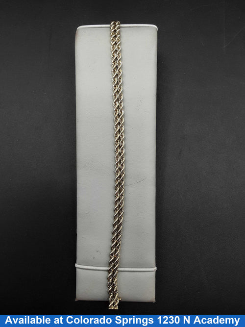 Rope Bracelet - Yellow Gold 14k (.585) 14.7 grams 8 inch