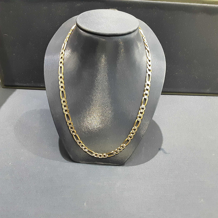 Figaro Chain - Yellow Gold 14k (.585) 30.6 grams 24 inch
