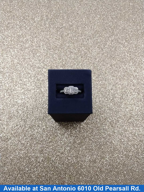 Ring - Engagement Set - White Gold 14k (.585) 4.3 grams Size 7