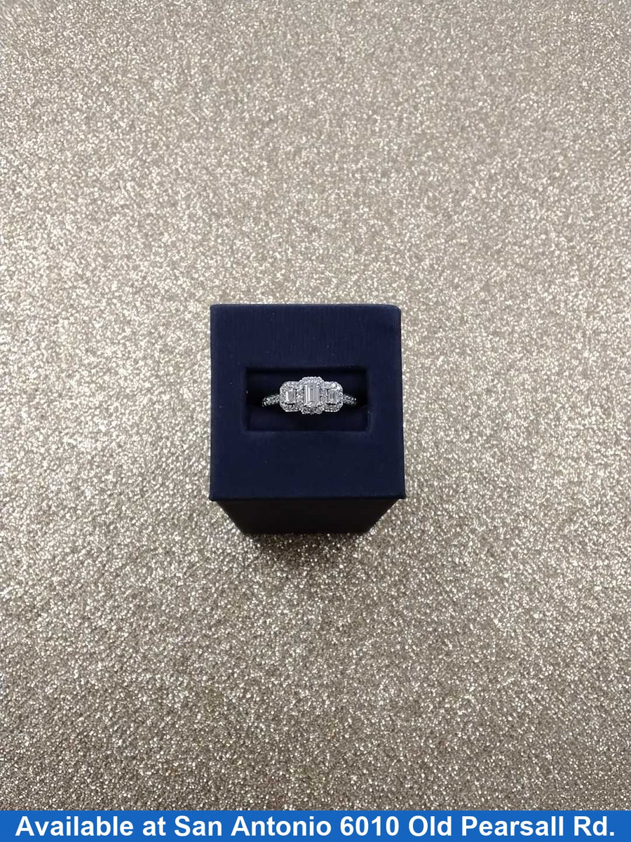 Ring - Engagement Set - White Gold 14k (.585) 4.3 grams Size 7