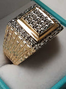 Men's Ring - Yellow Gold 10k (.417) 10.3 grams Size 10.5