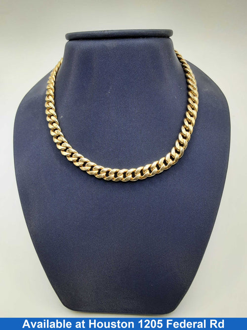 Cuban Link Chain - Yellow Gold 10k (.417) 17.8 grams 20 inch