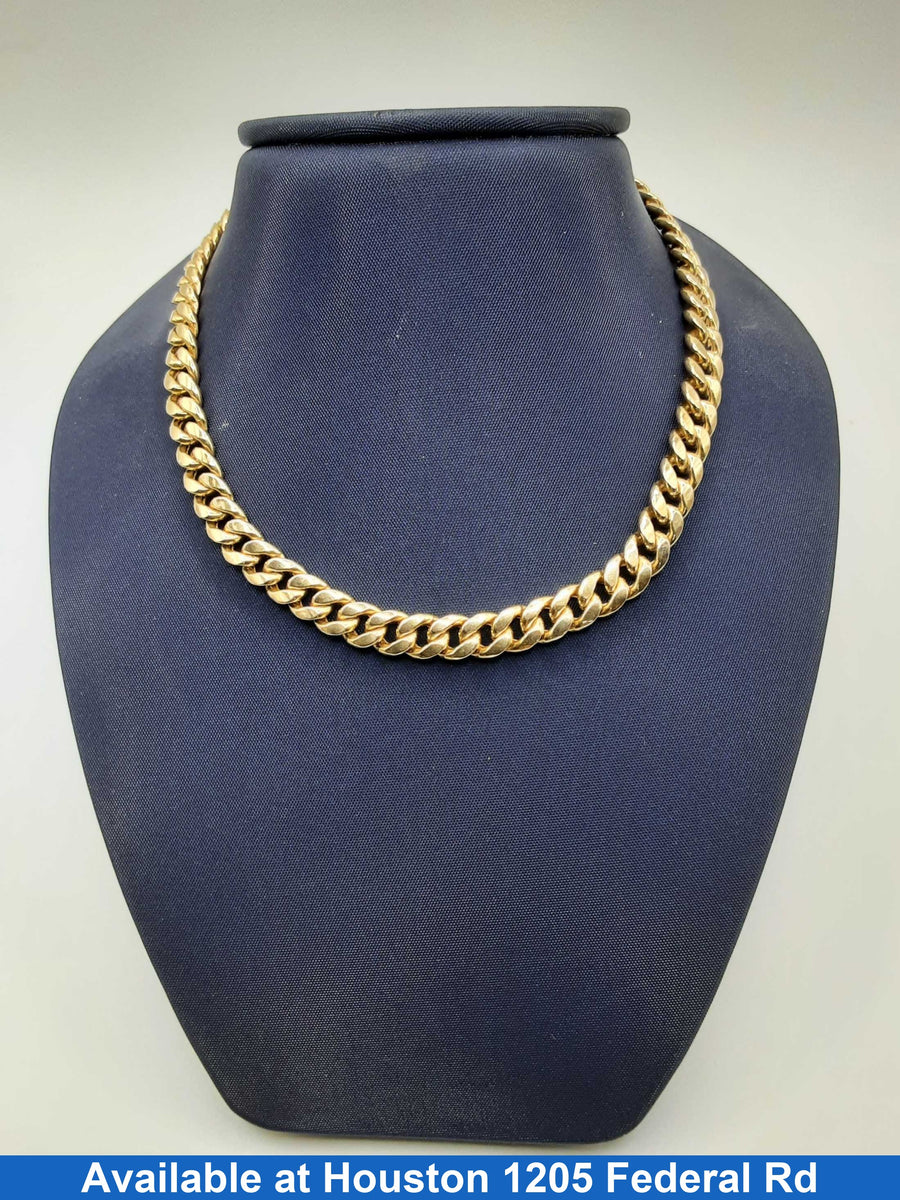 Cuban Link Chain - Yellow Gold 10k (.417) 17.8 grams 20 inch