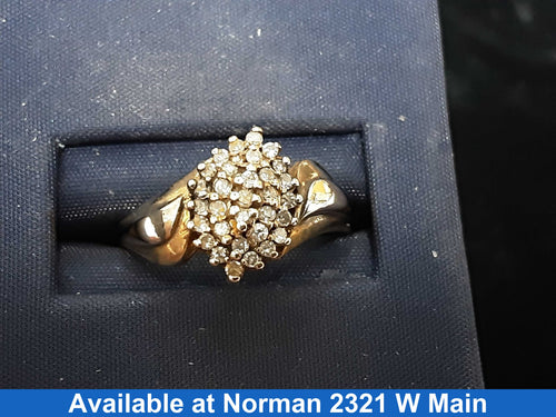 Women's Ring - Yellow Gold 10k (.417) 2.9 grams Size 9
