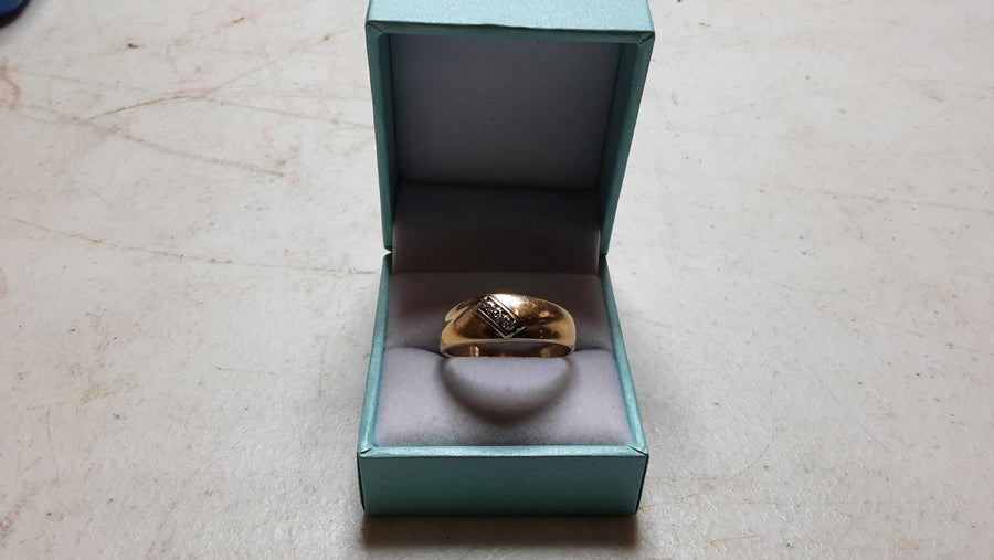Ring - Wedding Band - Yellow Gold 14k (.585) 3.6 grams Size 11.5