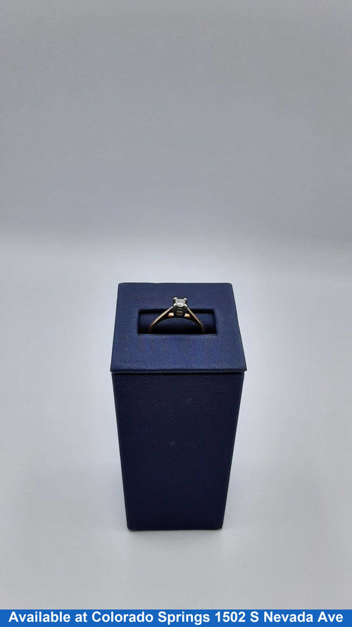 Women's Ring - Solitaire - Yellow Gold 10k (.417) 1.9 grams Size 7.5