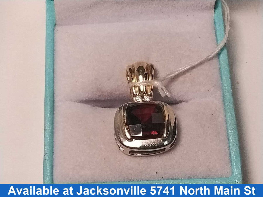 Diamond Pendant - Yellow Gold 14k (.585) 4.2 grams