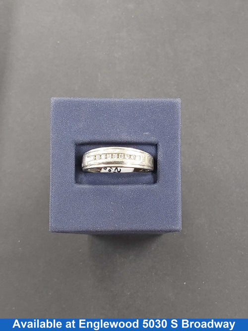 Ring - Wedding Band - White Gold 10k (.417) 2.5 grams Size 9.5