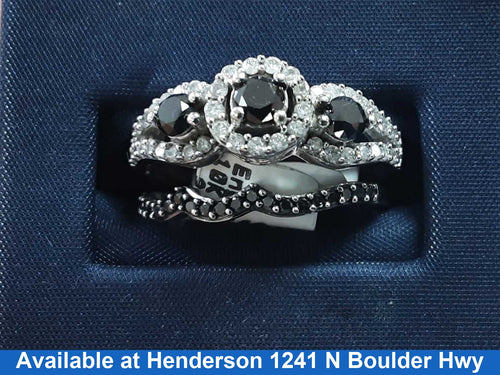 Ring - Engagement Set - White Gold 10k (.417) 5.7 grams Size 20
