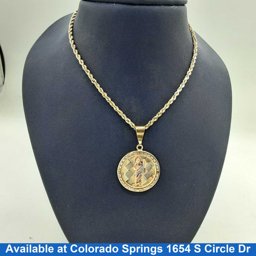 Chain - Tricolor Gold 14k (.585) 12.7 grams 22 inch