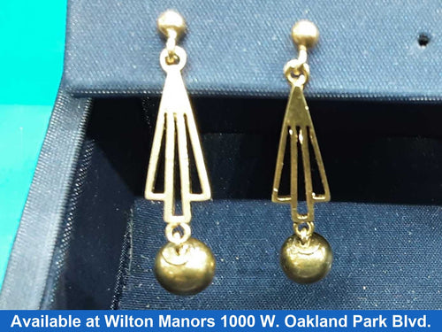 Earrings - Yellow Gold 10k (.417) 1.7 grams