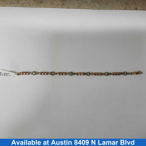 Bracelet - Tricolor Gold 14k (.585) 8.3 grams 8 inch