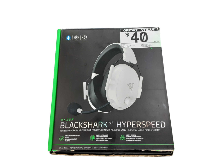 Razer Blackshark V2 Hyperspeed White Stereo Headphone