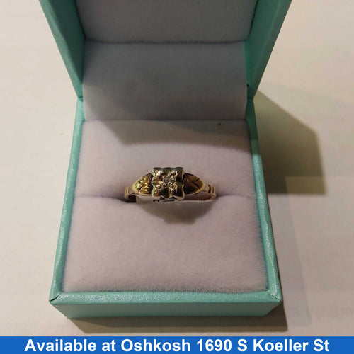 Women's Ring - Solitaire - Yellow Gold 14k (.585) 2 grams Size 9