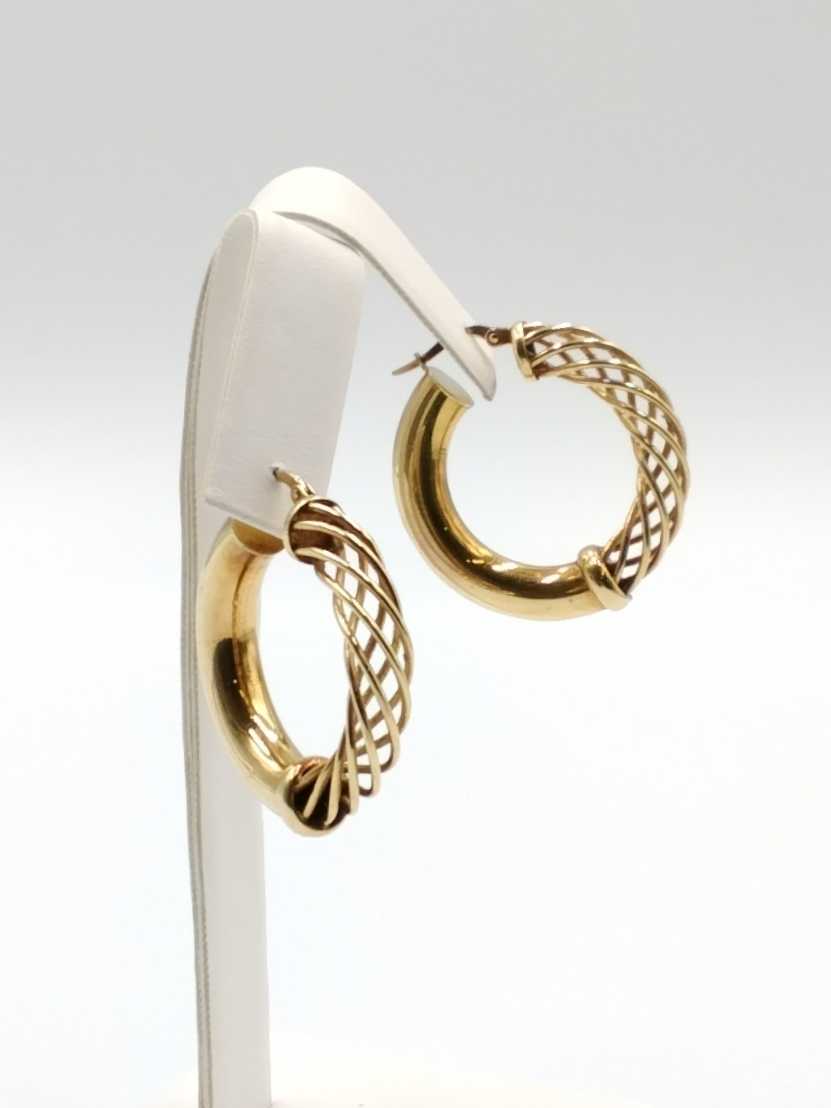 Hoop Earrings - Yellow Gold 14k (.585) 7.2 grams