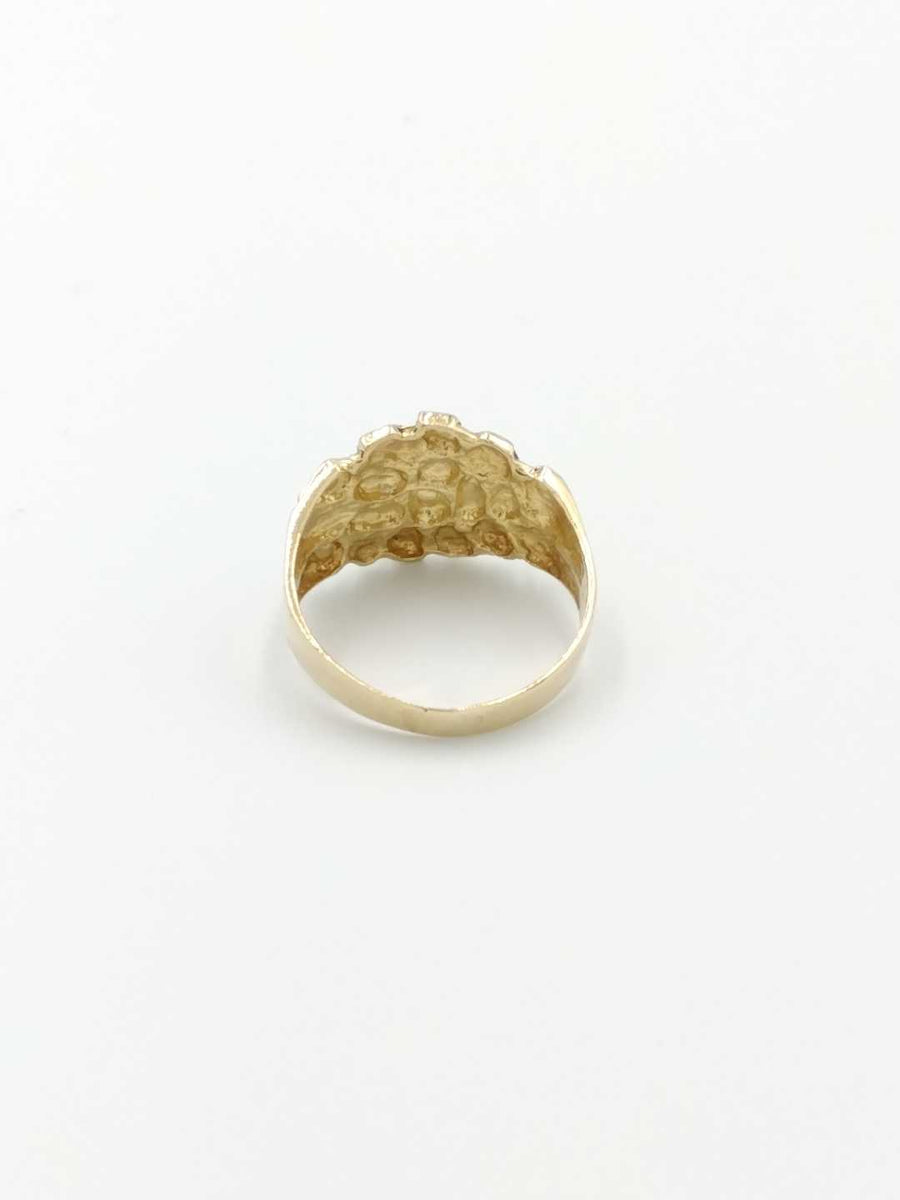 Men's Ring - Yellow Gold 10k (.417) 5.1 grams Size 11.5