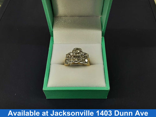 Ring - Wedding Set - Yellow Gold 14k (.585) 6.1 grams Size 6.5
