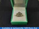 Ring - Wedding Set - Yellow Gold 14k (.585) 6.1 grams Size 6.5