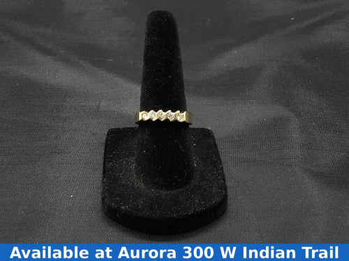Ring - Wedding Band - Yellow Gold 14k (.585) 3.3 grams Size 5