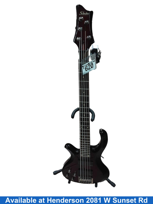 Schecter Riot 5 Red Electric Bass Guitar