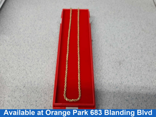Rope Chain - Yellow Gold 10k (.417) 4.9 grams 20 inch