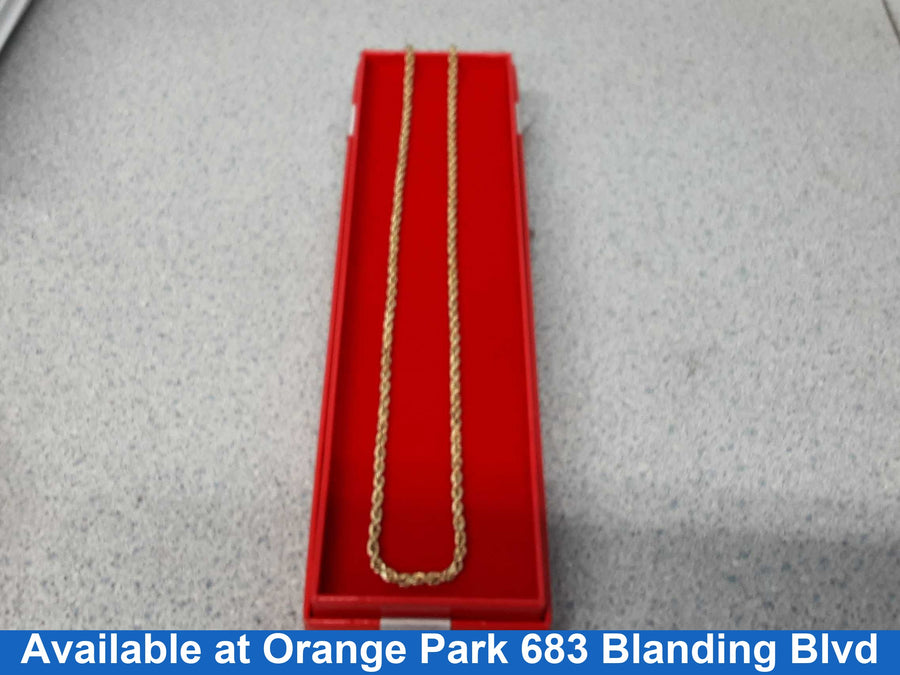 Rope Chain - Yellow Gold 10k (.417) 4.9 grams 20 inch