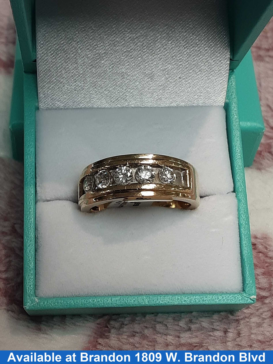 Ring - Wedding Band - Yellow Gold 10k (.417) 8.4 grams Size 10.5